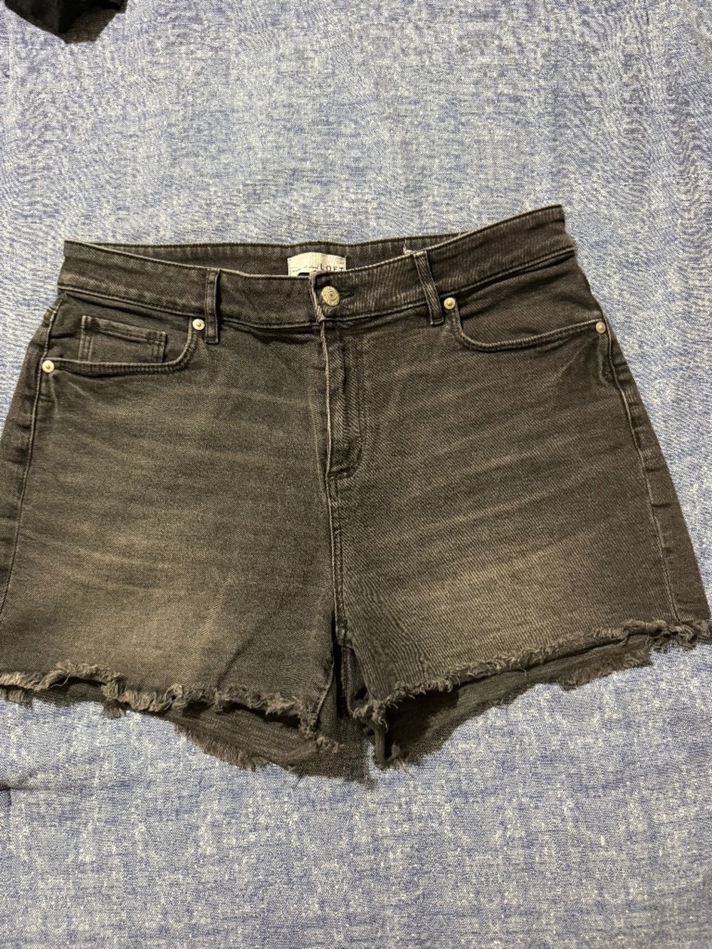 Denim cutoff shorts